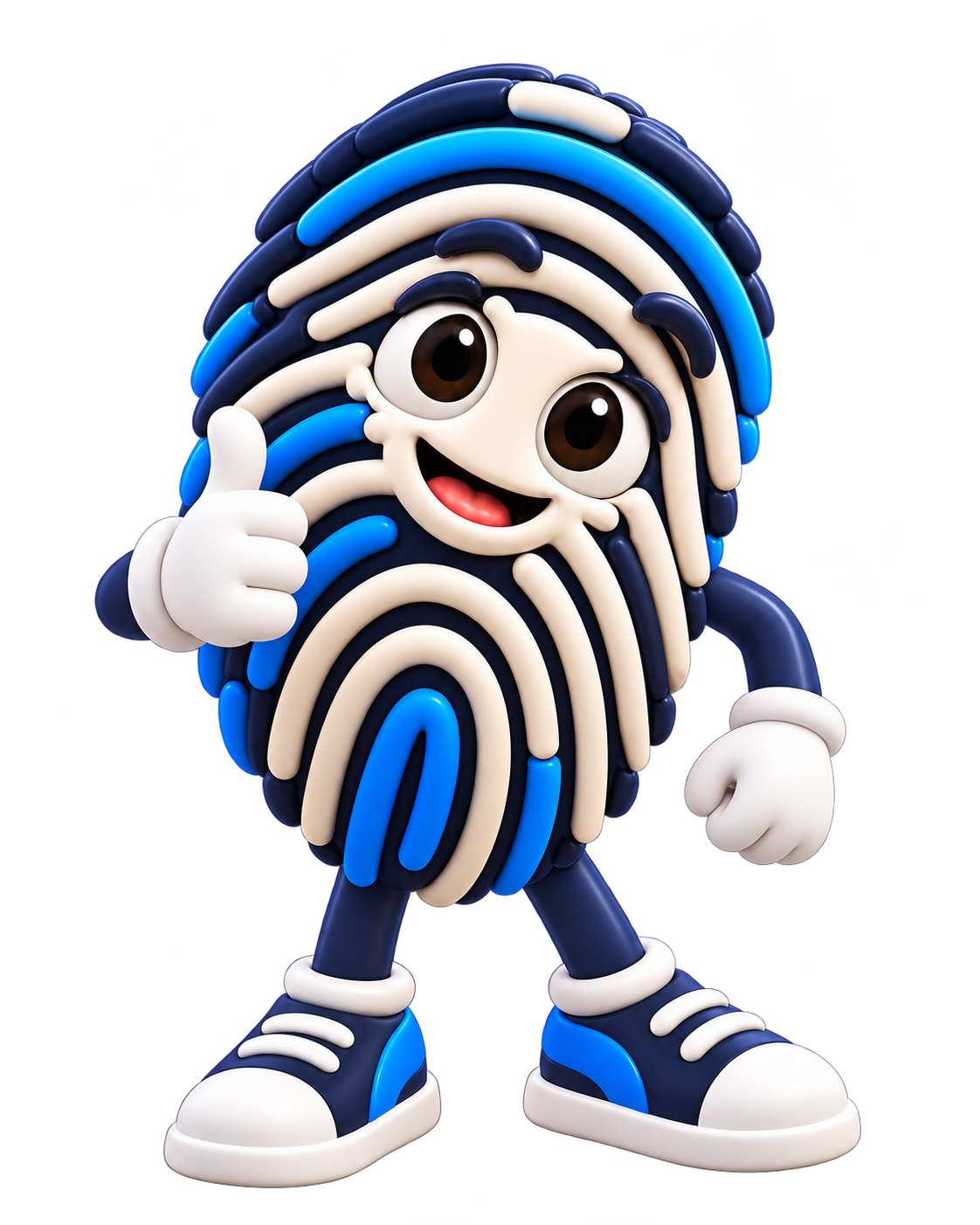 Mascota de TRAZZO con el pulgar arriba